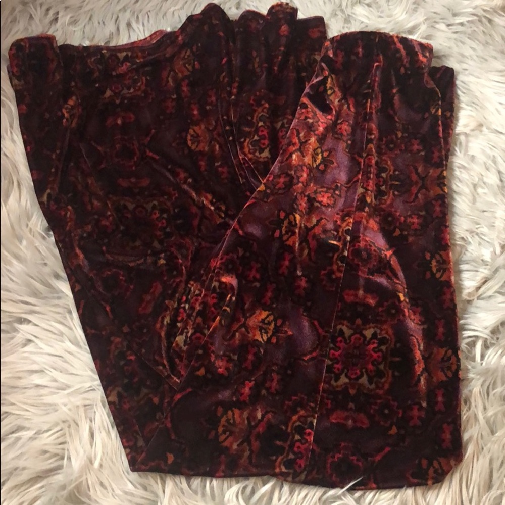 Free people flare velvet pants